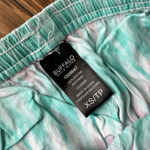 Buffalo David Bitton Pajama PJ Set - Pink/Teal - Picture 3 of 9